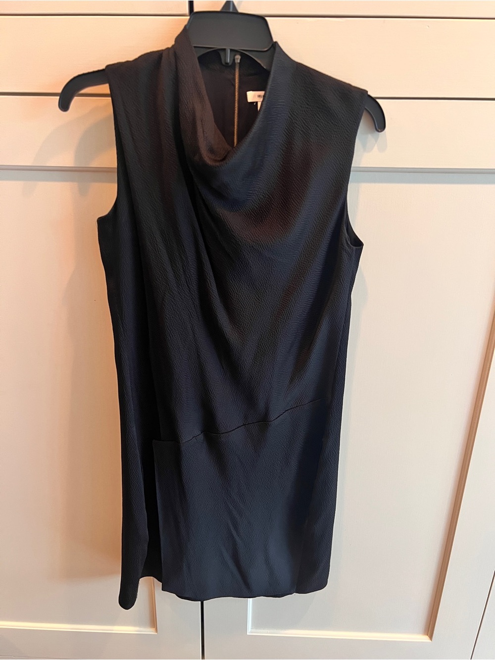 Helmet Lang Sleeveless Cowl Neck Black Women's Dress-size 4
